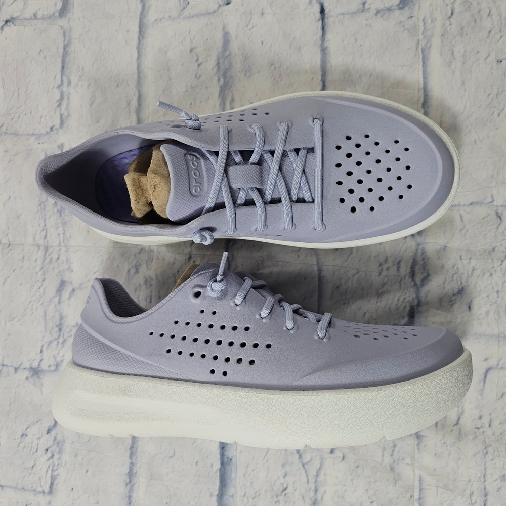 Crocs InMotion Pacer Women 9 Lavender Purple White Sneaker Comfort Walking